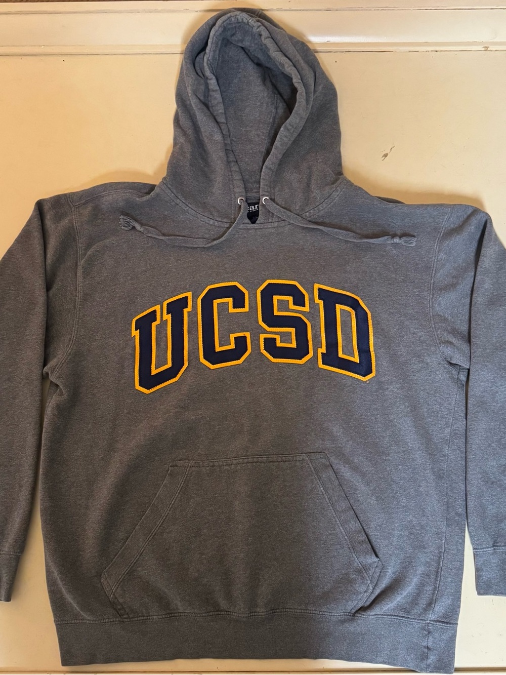 UCSD Gray Hooded Sweatshirt - College Pullover